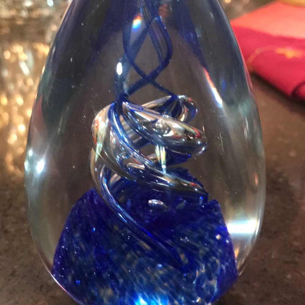 Murano oval paperweight large - Picture 5 of 7